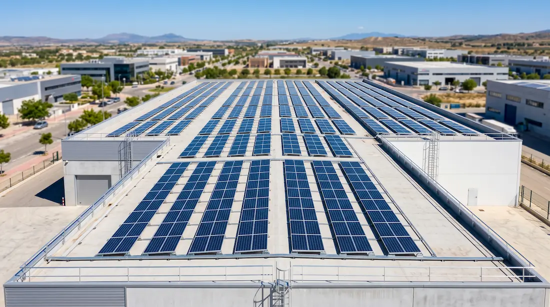 Paneles Fotovoltaicos Cubierta Industrial