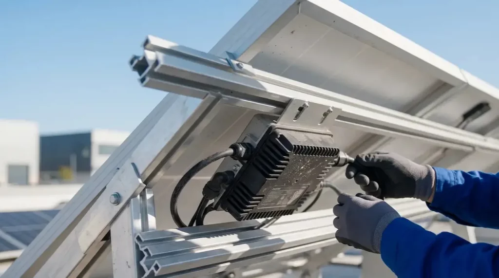 Microinversor Inteligente Bajo Panel Solar