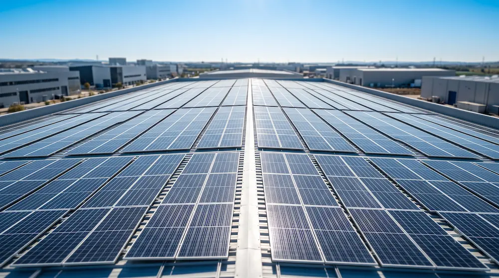 Paneles Fotovoltaicos Cubierta Industrial